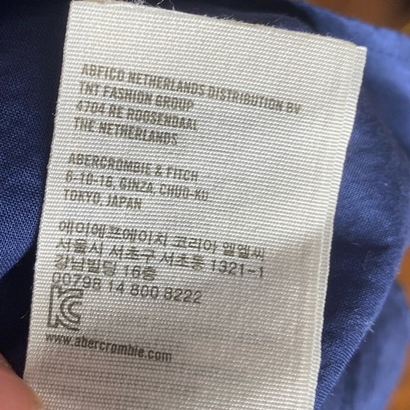 Hollister Pinafore Dress Flower Pattern Blue Green - Picture 8 of 10